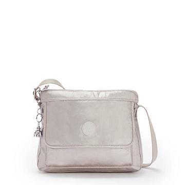 Kipling Aisling Metallic Crossbody Taske Sølv | DK 1047JP